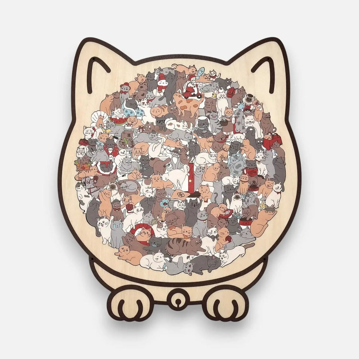 Puzzle en forme de chat – 135 pièces