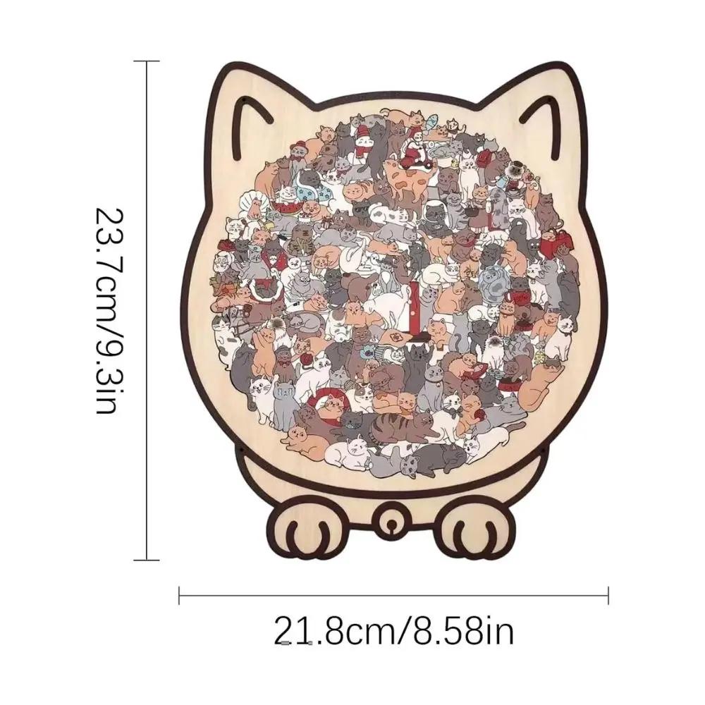 Puzzle en forme de chat – 135 pièces