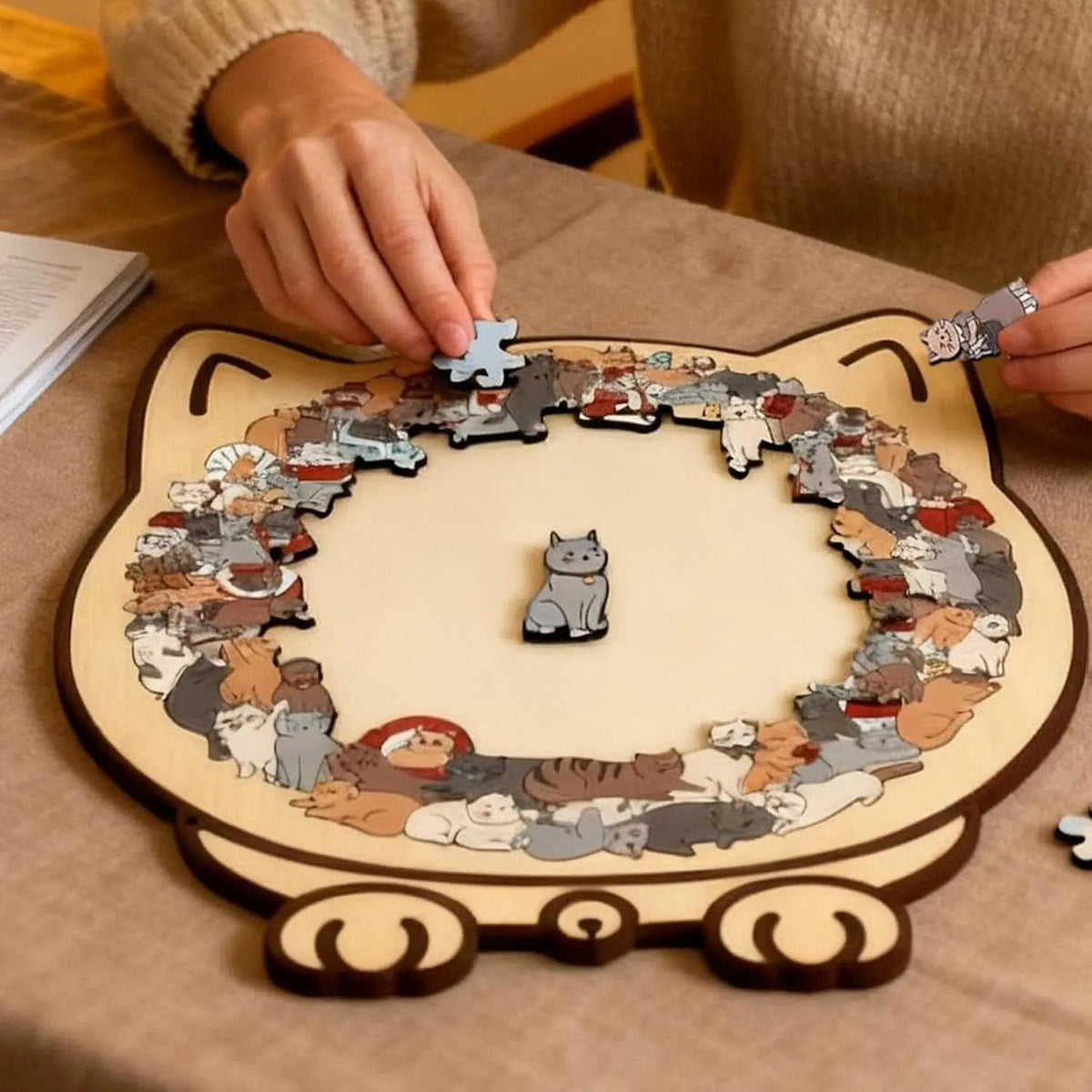 Puzzle en forme de chat – 135 pièces