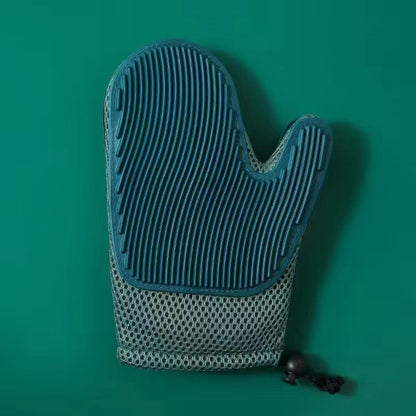 Gant de toilettage pour chat à picots en silicone, main gauche ou droite