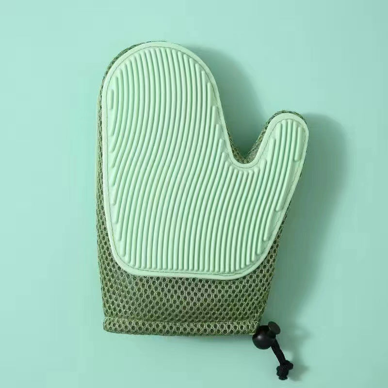 Gant de toilettage pour chat à picots en silicone, main gauche ou droite