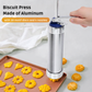 Presse à biscuits en aluminium avec 20 disques et 4 douilles