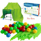 Kit de construction de cabanes avec tiges et boules