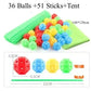 Kit de construction de cabanes avec tiges et boules