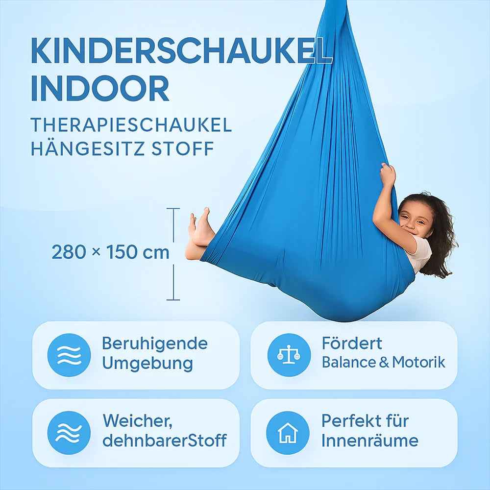 Hamac suspendu pour enfant en polyester extensible