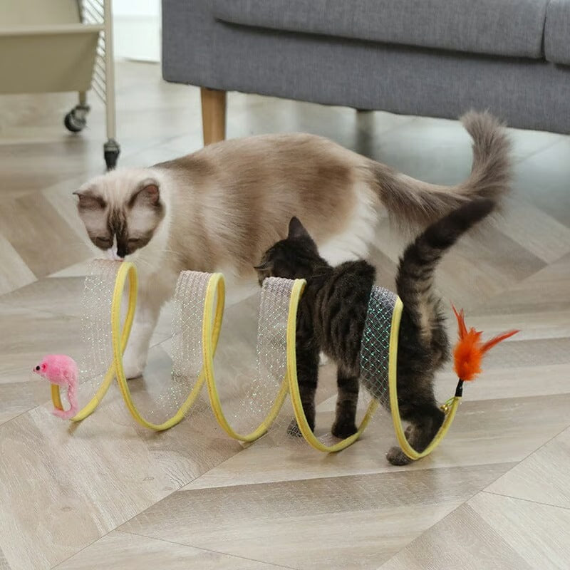 Tunnel pliant pour chat en filet, 50 × 20 cm