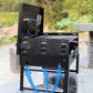 Barbecue pliable en acier avec poignée de transport