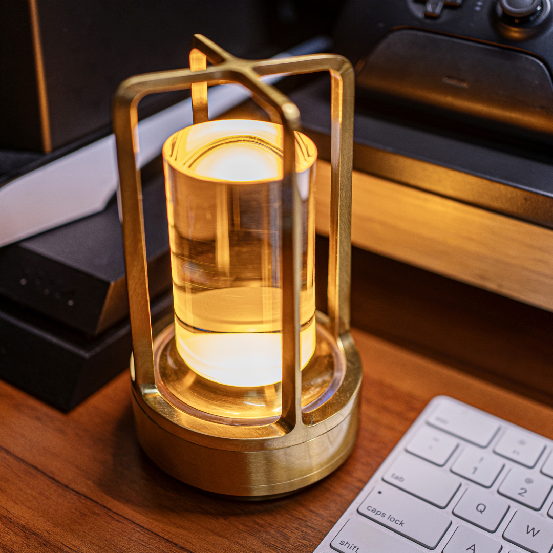 Lampe de table rechargeable à commande tactile, 17,5 cm