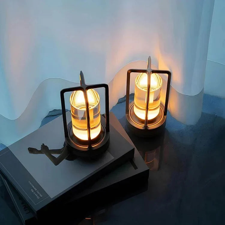 Lampe de table rechargeable à commande tactile, 17,5 cm
