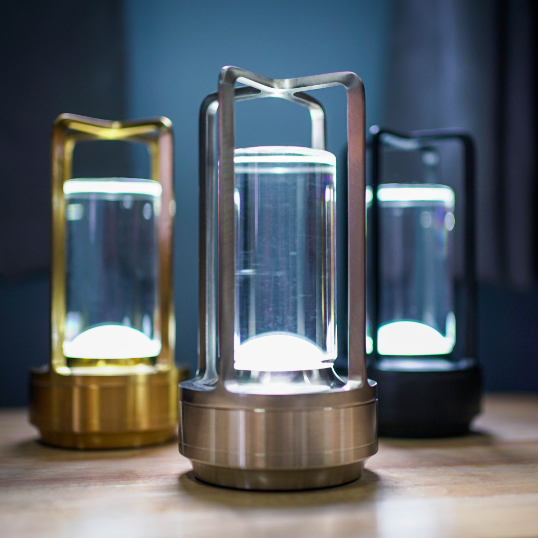 Lampe de table rechargeable à commande tactile, 17,5 cm