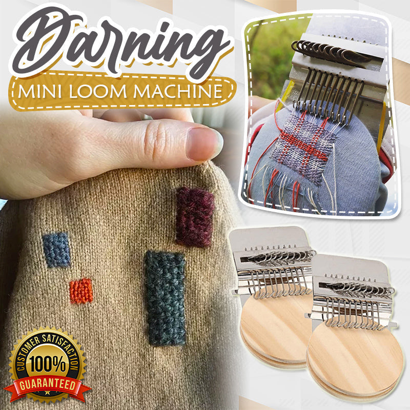 Mini-métier à repriser en bois et métal