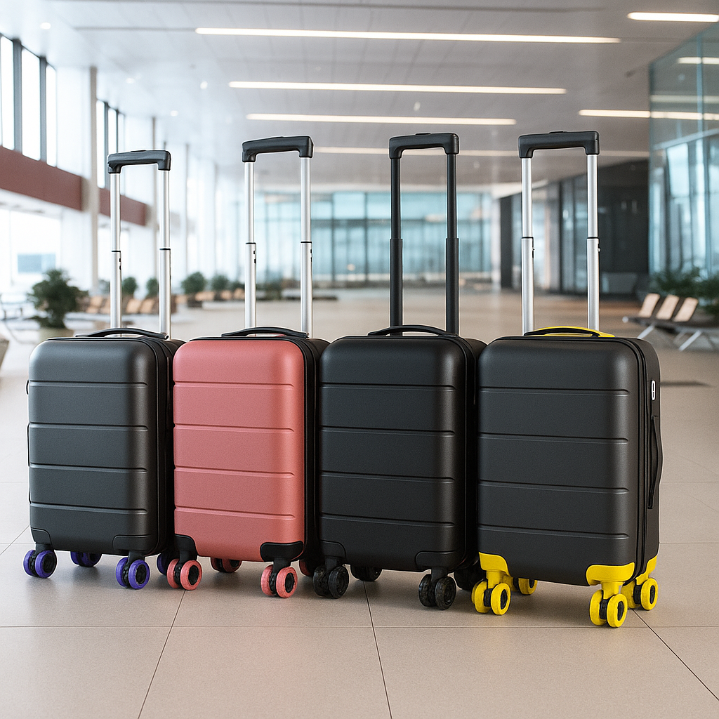 Protections de roues de valise en silicone – lot de 8