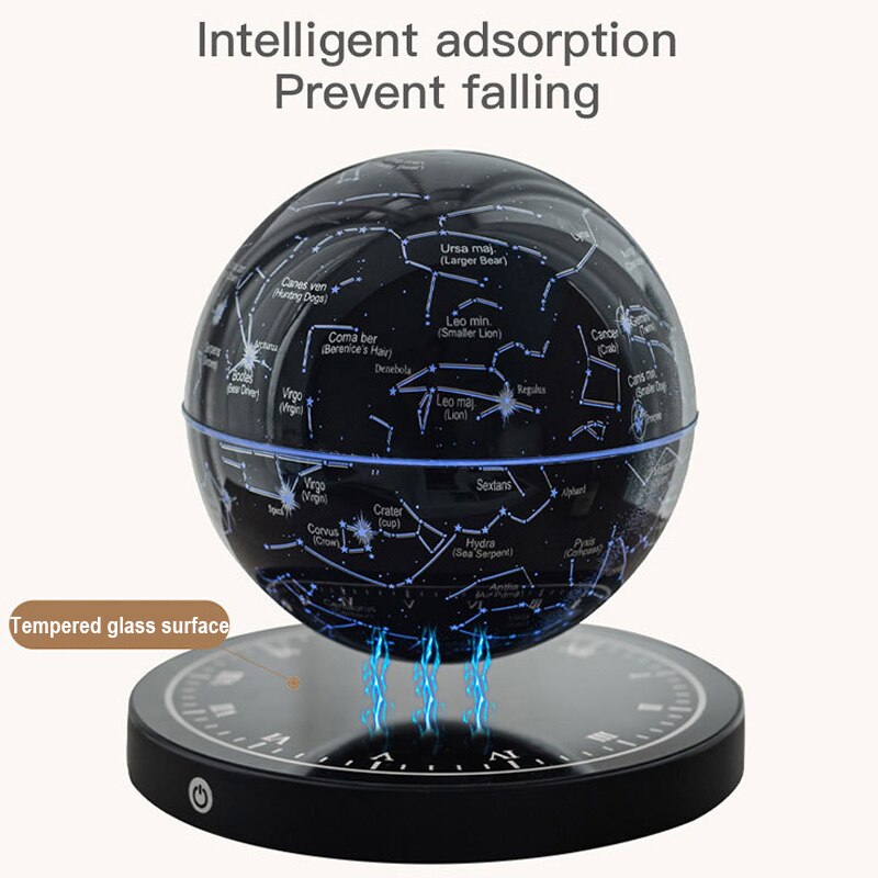 Lampe sphère à constellations en lévitation magnétique