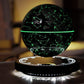 Lampe sphère à constellations en lévitation magnétique