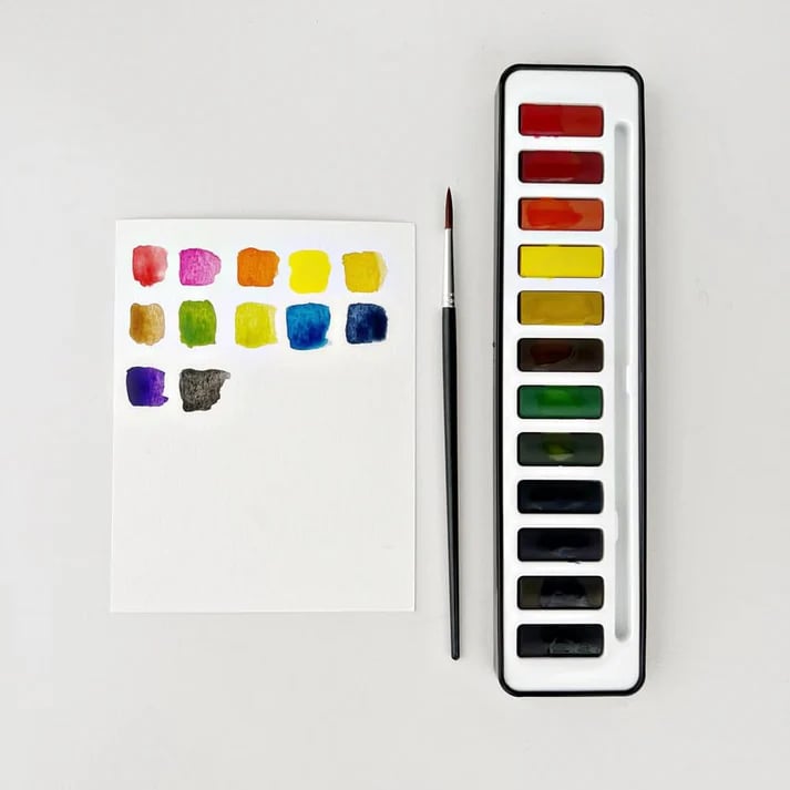 Cahier d’aquarelle pour débutants – Livre d’activités de peinture pas à pas – image 2