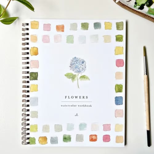 Cahier d’aquarelle pour débutants – Livre d’activités de peinture pas à pas – image 6