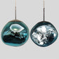 Suspension en verre ambré effet miroir – 15 cm – image 16