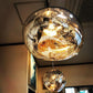 Suspension en verre ambré effet miroir – 15 cm – image 17