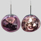 Suspension en verre ambré effet miroir – 15 cm – image 25