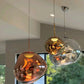Suspension en verre ambré effet miroir – 15 cm – image 29