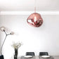 Suspension en verre ambré effet miroir – 15 cm – image 34
