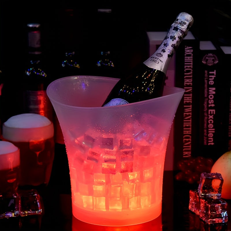 Seau à glace LED à changement de couleur 5 L