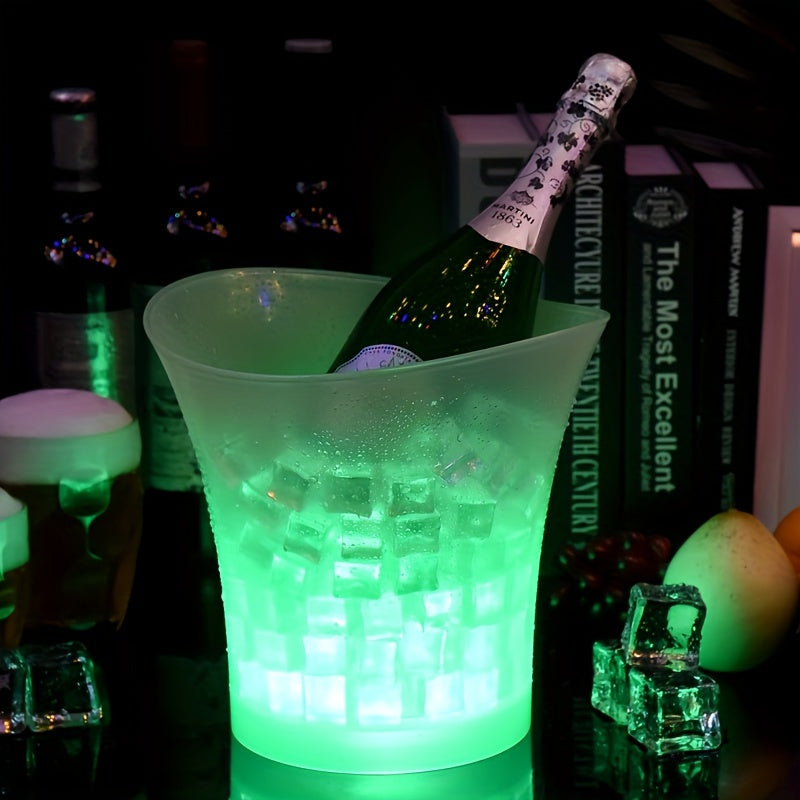 Seau à glace LED à changement de couleur 5 L