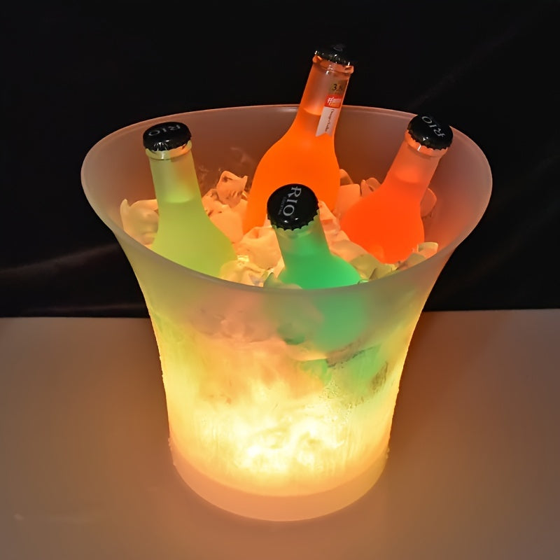 Seau à glace LED à changement de couleur 5 L