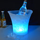 Seau à glace LED à changement de couleur 5 L