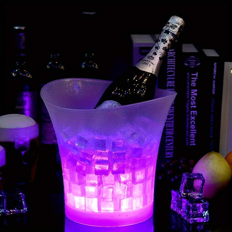 Seau à glace LED à changement de couleur 5 L