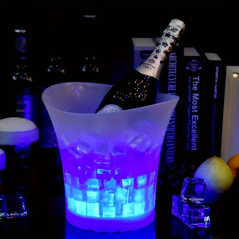 Seau à glace LED à changement de couleur 5 L