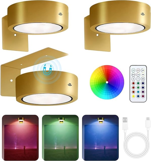 Éclairage LED pour tableau à fixation magnétique rechargeable USB