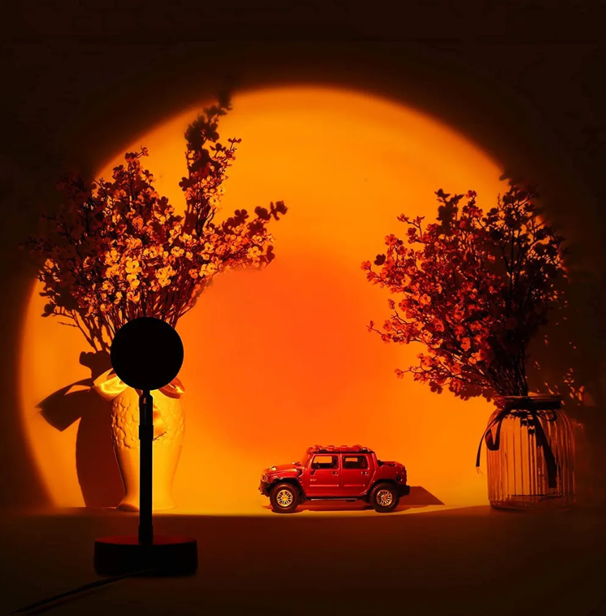Lampe de projection coucher de soleil à 16 couleurs avec télécommande