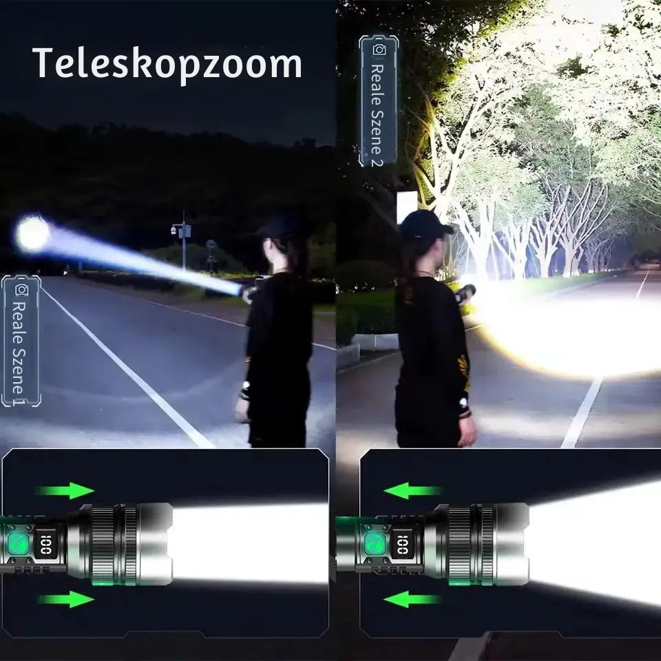 Lampe torche LED zoom étanche