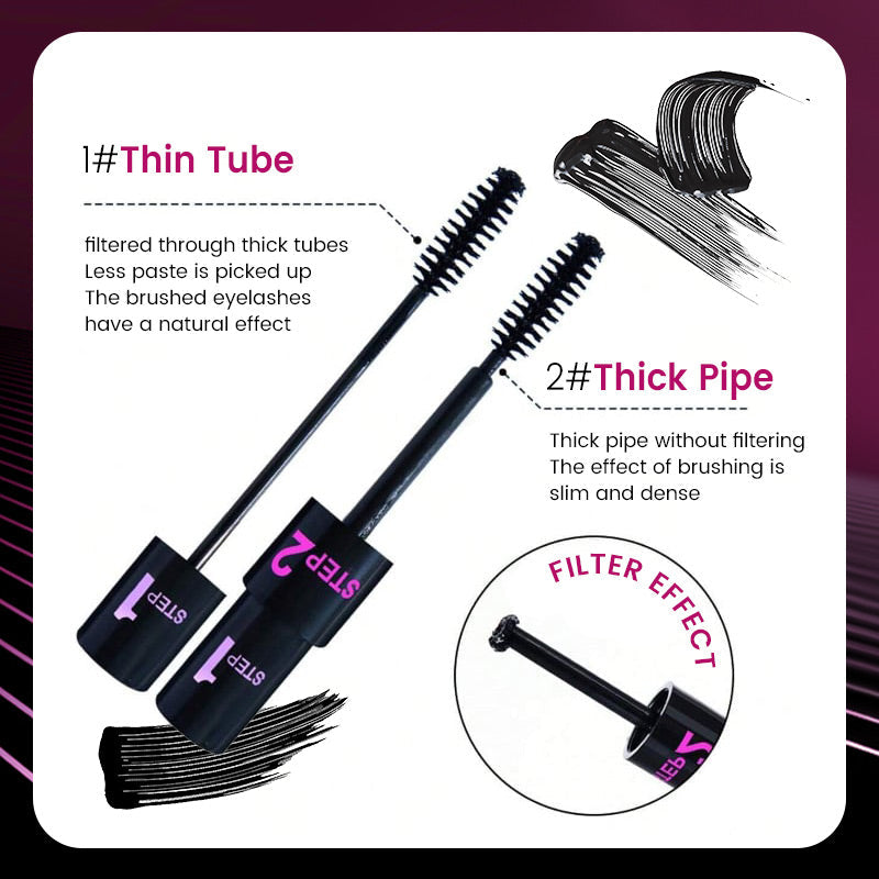 Mascara à double applicateur 2 en 1