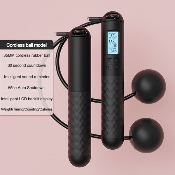 Corde à sauter lestée avec compteur numérique