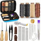 Kit couture cuir fil ciré et aiguilles