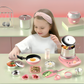 Ensemble de mini-cuisine avec plaque électrique et ustensiles
