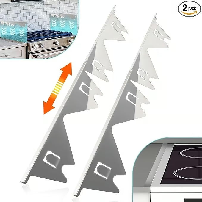 Cache-espace télescopique en inox pour cuisinière et plan de travail