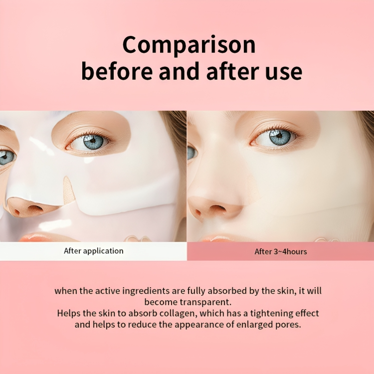 Masques hydrogel au collagène – 1 à 6 pièces
