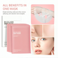 Masques hydrogel au collagène – 1 à 6 pièces
