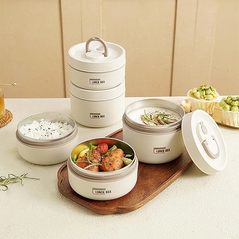 Ensemble de boîtes repas isothermes empilables