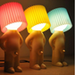 Lampe de bureau figurine en ABS avec douille E27