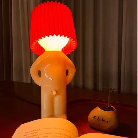 Lampe de bureau figurine en ABS avec douille E27