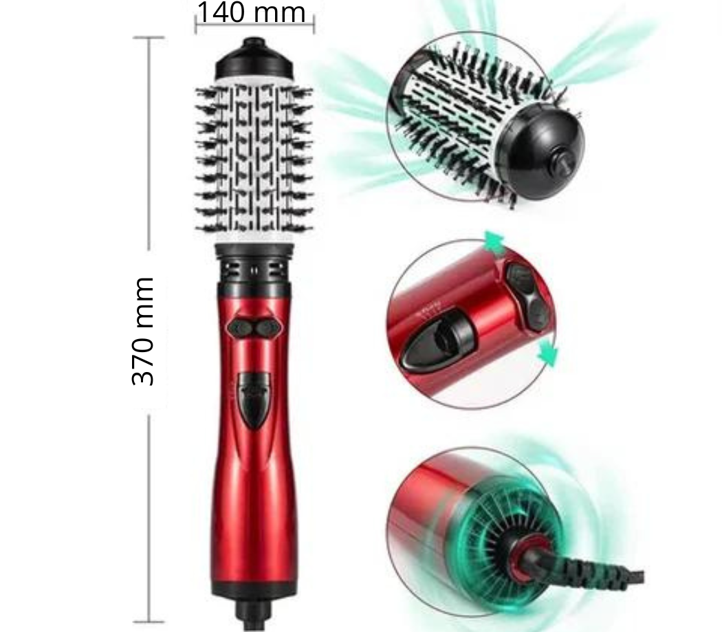 Brosse soufflante à réglage de chaleur et de débit d’air
