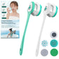 Brosse de douche électrique à tête rotative et manche long