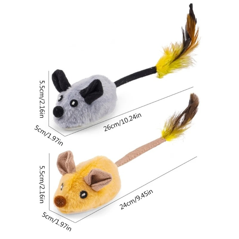 Felineau Jouet Souris Interactif pour Chat | Souris Automatique à Mouvement Réaliste