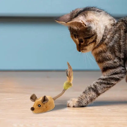 Felineau Jouet Souris Interactif pour Chat | Souris Automatique à Mouvement Réaliste