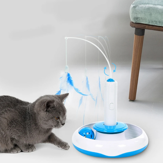 Felineau Plumeau Chasse Interactif Félin - Éveil Instinct Prédateur Naturel
