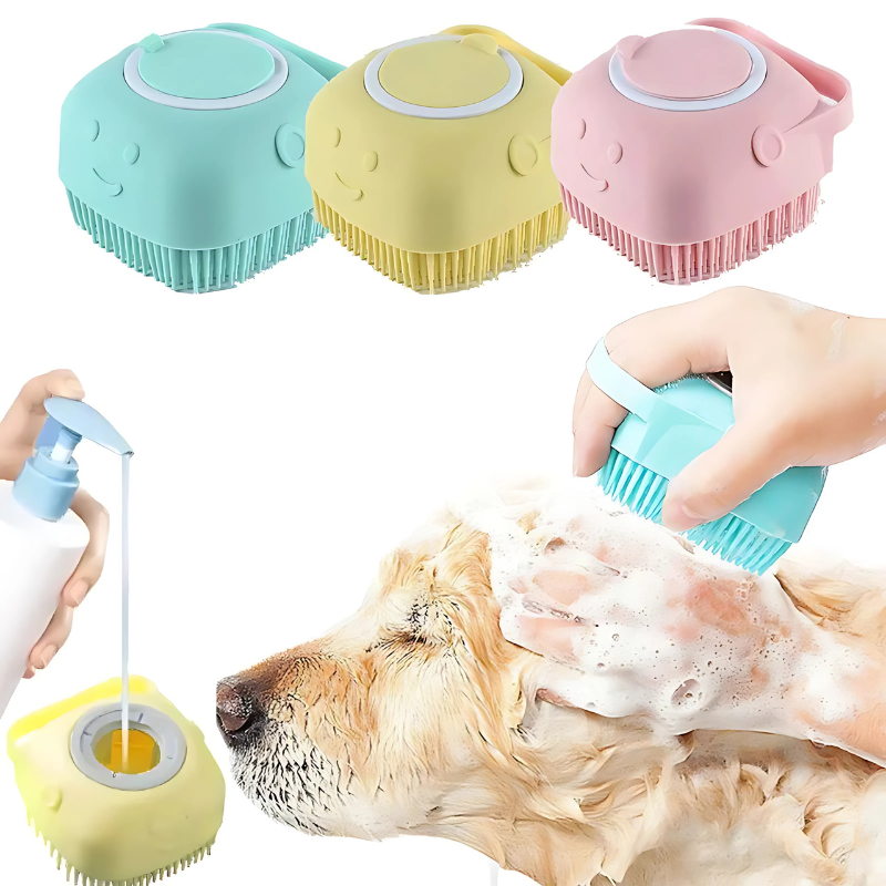 Felineau Brosse de Bain Massage Douce - Toilettage Spa Relaxant Complet